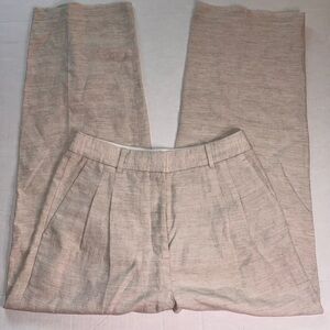 Aritzia Wilfred The Effortless Pant Linen Blend Natural Ecru